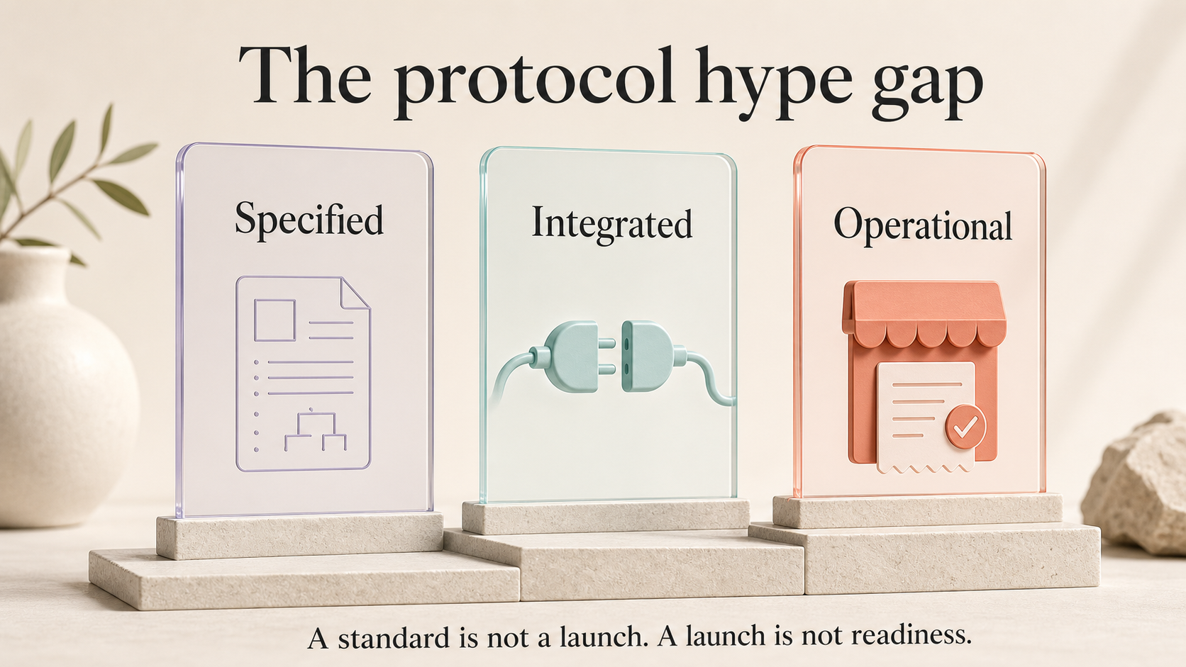 Featured image for article: The Protocol Hype Gap: How to Evaluate Agentic-Commerce Standards